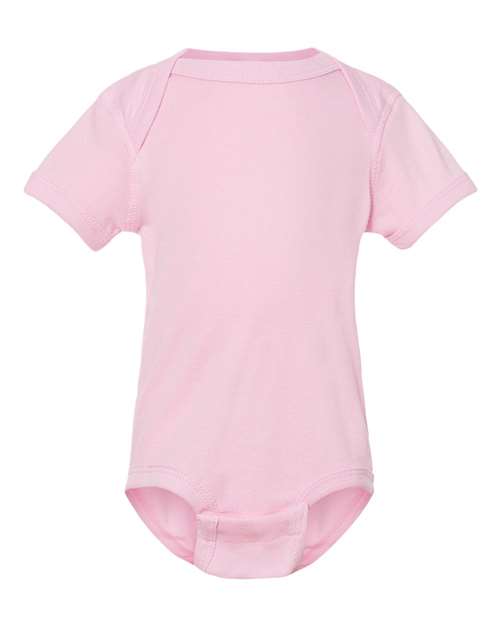Infant Baby Rib Bodysuit - Pink Front