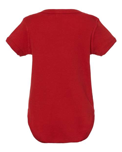 Infant Baby Rib Bodysuit - Red Back