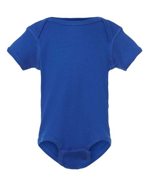 Infant Baby Rib Bodysuit - Royal Front