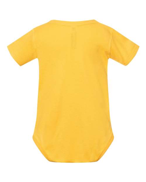 Infant Baby Rib Bodysuit - Yellow Back