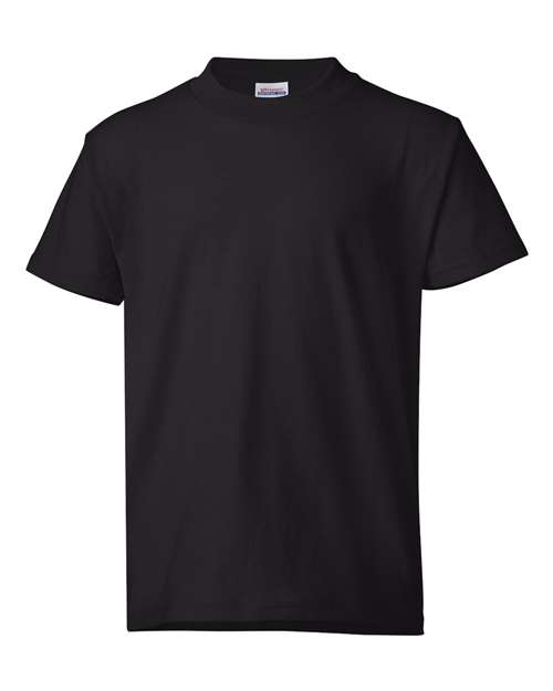 Hanes Youth EcoSmart® T-Shirt - Black Front