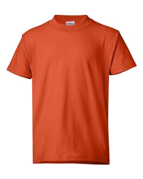 Hanes Youth EcoSmart® T-Shirt - Orange Front