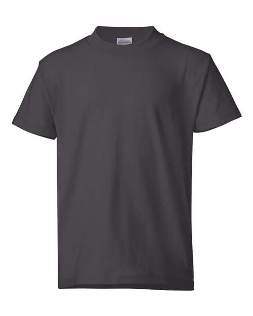 Hanes Youth EcoSmart® T-Shirt - Smoke Grey Front