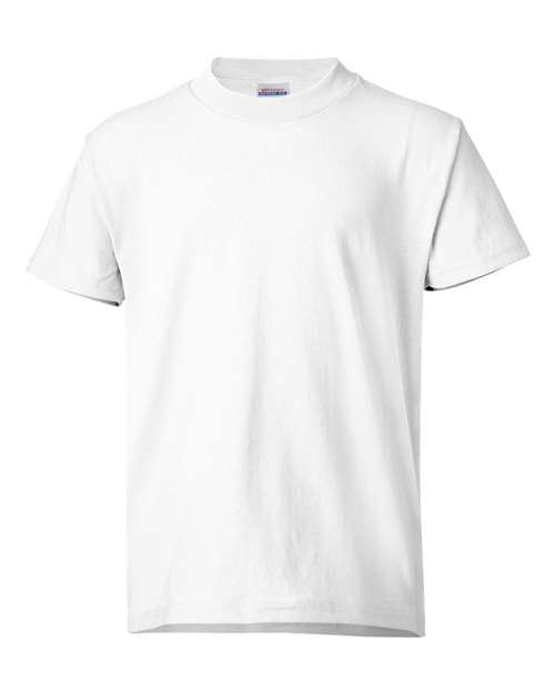 Hanes Youth EcoSmart® T-Shirt - White Front