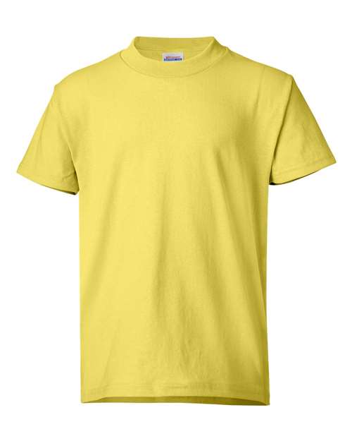 Hanes Youth EcoSmart® T-Shirt - Yellow Front