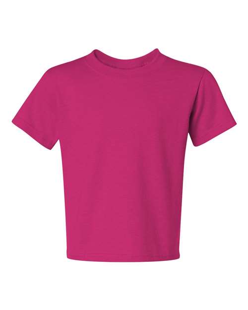 Youth Dri-Power® 50/50 T-Shirt - Cyber Pink Front