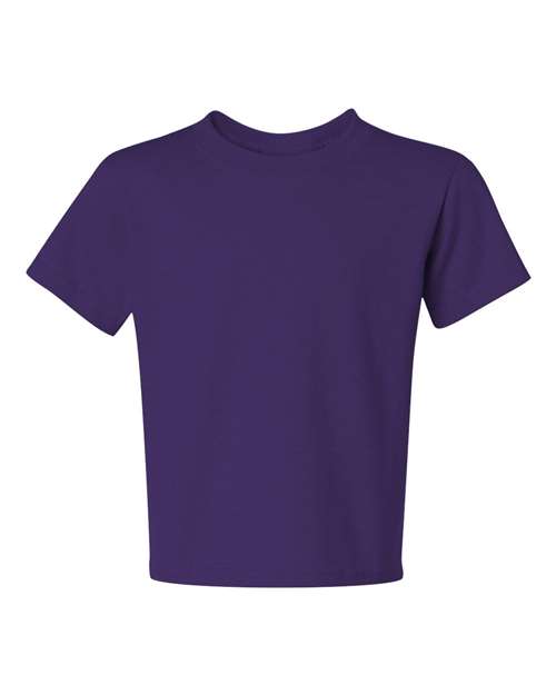 Youth Dri-Power® 50/50 T-Shirt - Deep Purple Front
