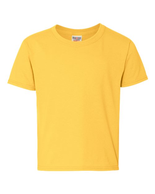 Youth Dri-Power® 50/50 T-Shirt - Island Yellow Front