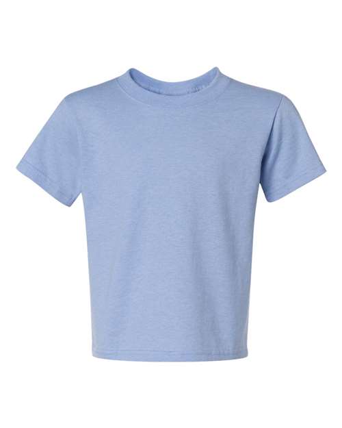 Youth Dri-Power® 50/50 T-Shirt - Light Blue Front