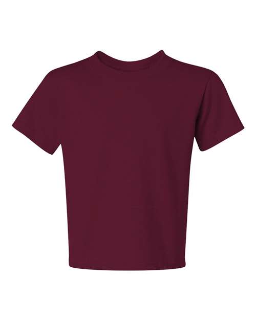 Youth Dri-Power® 50/50 T-Shirt - Maroon Front