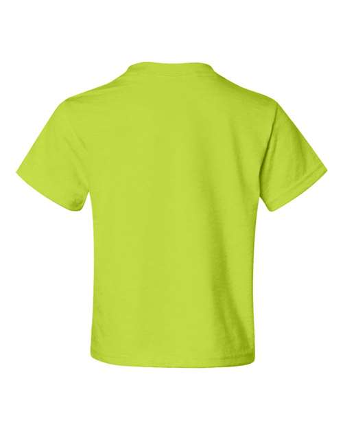 Youth Dri-Power® 50/50 T-Shirt - Safety Green Back