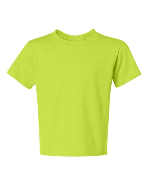 Youth Dri-Power® 50/50 T-Shirt - Safety Green Front