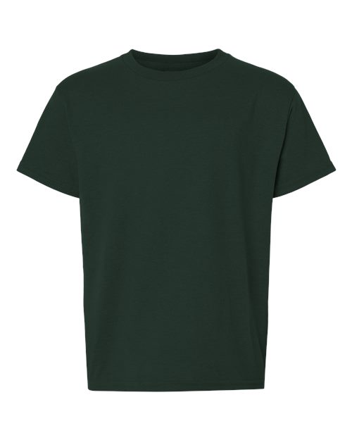 Gildan Youth DryBlend® T-Shirt - Forest Green Front