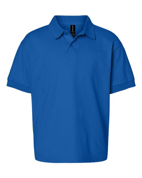 Gildan Youth DryBlend® Jersey Polo - Royal Front
