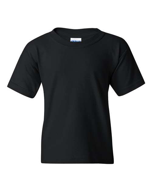 Gildan Youth Heavy Cotton™ T-Shirt - Black Front