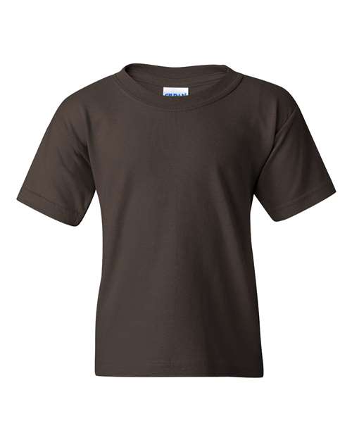 Gildan Youth Heavy Cotton™ T-Shirt - Dark Chocolate Front