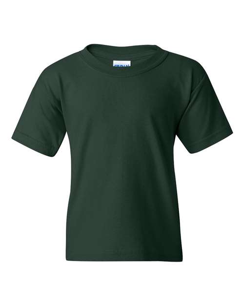 Gildan Youth Heavy Cotton™ T-Shirt - Forest Green Front