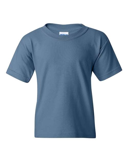 Gildan Youth Heavy Cotton™ T-Shirt - Indigo Blue Front