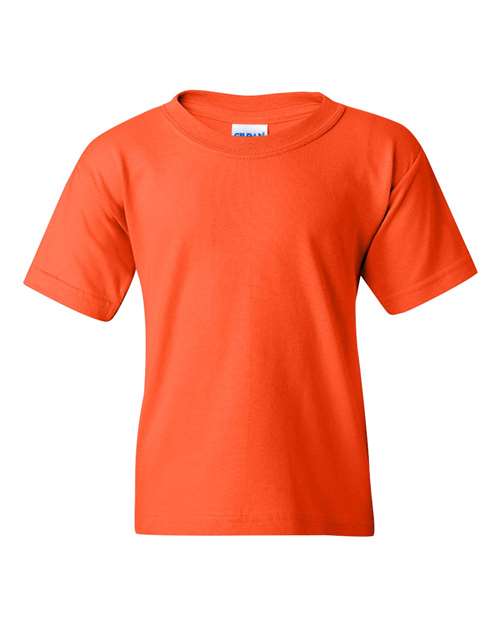 Gildan Youth Heavy Cotton™ T-Shirt - Orange Front