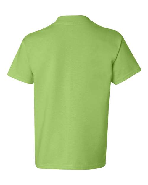 Youth Authentic T-Shirt - Lime Back
