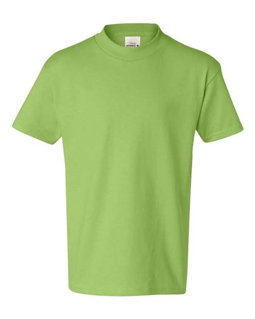 Youth Authentic T-Shirt - Lime Front