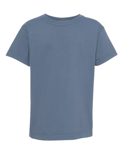 Youth Garment-Dyed Heavyweight T-Shirt - Blue Jean Front