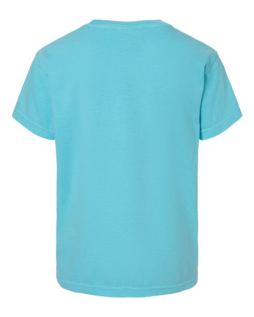 Youth Garment-Dyed Heavyweight T-Shirt - Lagoon Back