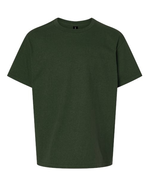 Gildan Youth Ultra Cotton® T-Shirt - Forest Green Front