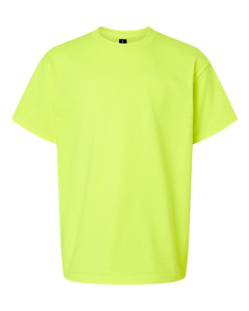 Gildan Youth Ultra Cotton® T-Shirt - Safety Green Front