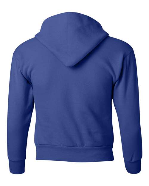 Youth EcoSmart® Hooded Sweatshirt - Deep Royal Back