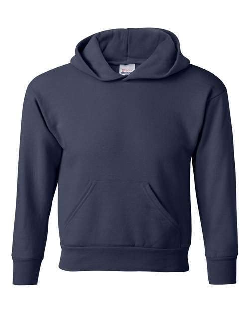 Youth EcoSmart® Hooded Sweatshirt - Navy Front