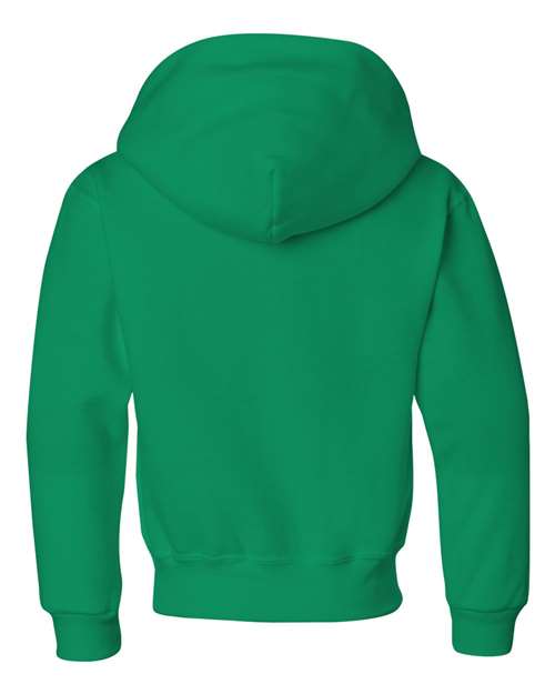 Youth NuBlend® Hooded Sweatshirt - Kelly Back