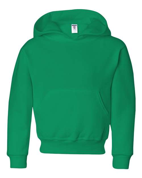 Youth NuBlend® Hooded Sweatshirt - Kelly Front