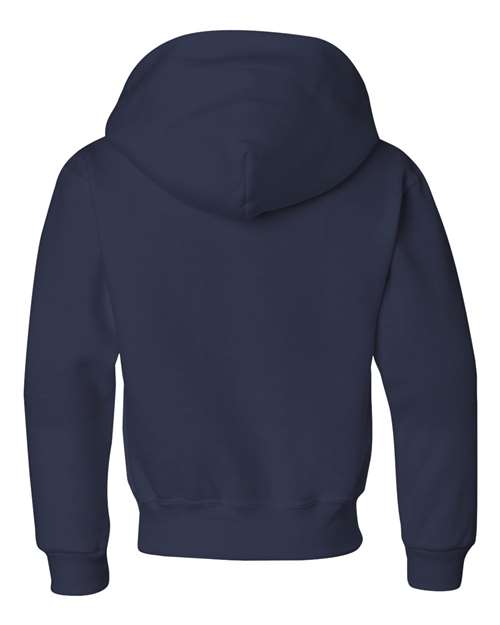Youth NuBlend® Hooded Sweatshirt - J. Navy Back