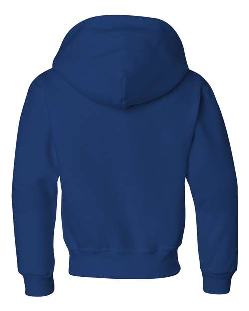 Youth NuBlend® Hooded Sweatshirt - Royal Back