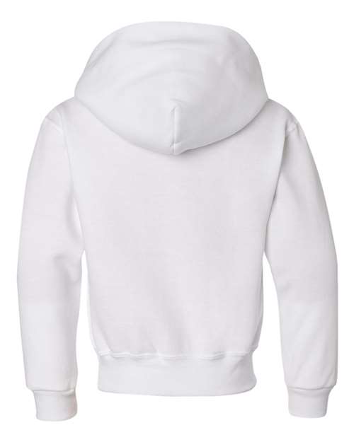 Youth NuBlend® Hooded Sweatshirt - White Back