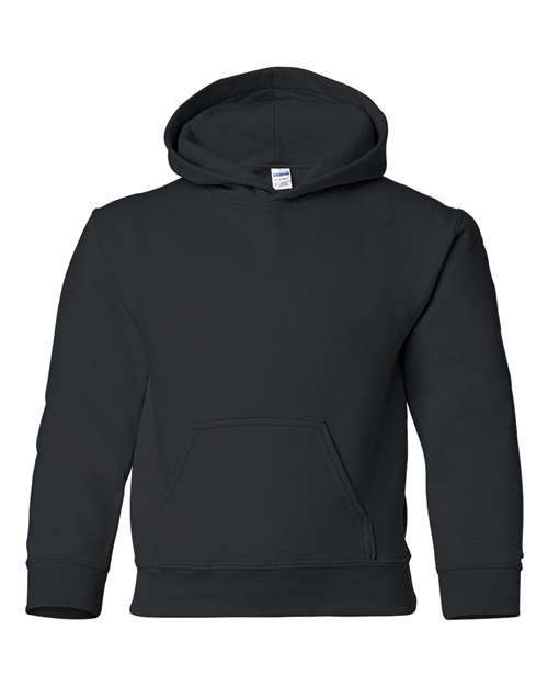 Gildan Youth Heavy Blend™ Hooded Sweatshirt - Black Front