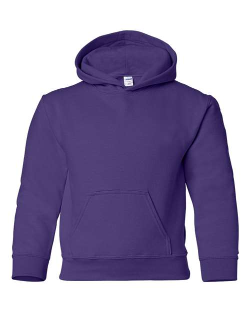 Gildan Youth Heavy Blend™ Hooded Sweatshirt - Purple Front