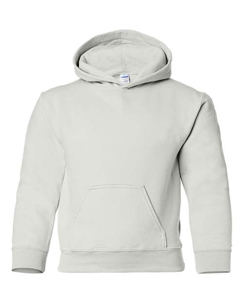 Gildan Youth Heavy Blend™ Hooded Sweatshirt - White Front