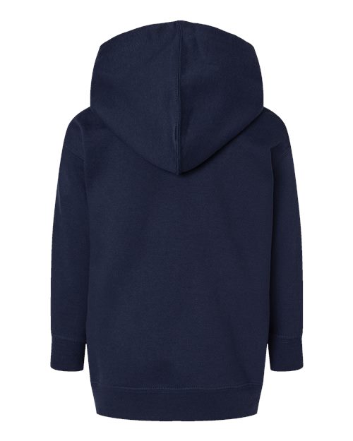 Toddler Pullover Fleece Hoodie - Navy Back