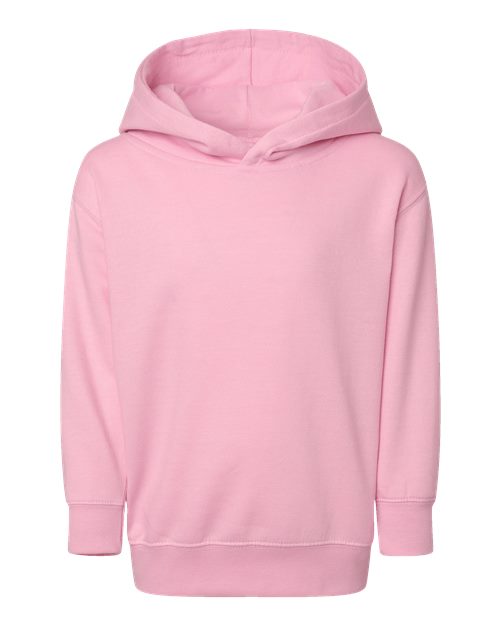 Toddler Pullover Fleece Hoodie - Pink Front
