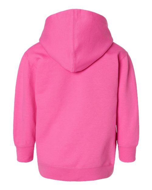 Toddler Pullover Fleece Hoodie - Raspberry Back