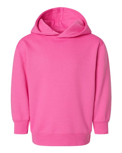 Toddler Pullover Fleece Hoodie - Raspberry Front