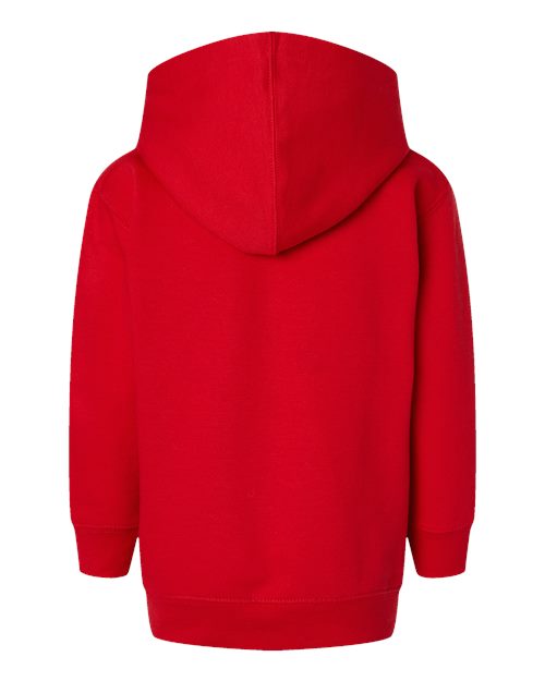 Toddler Pullover Fleece Hoodie - Red Back