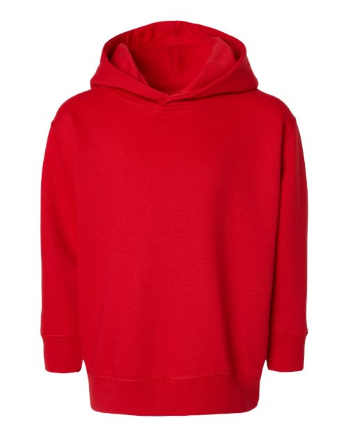 Toddler Pullover Fleece Hoodie - Red Front