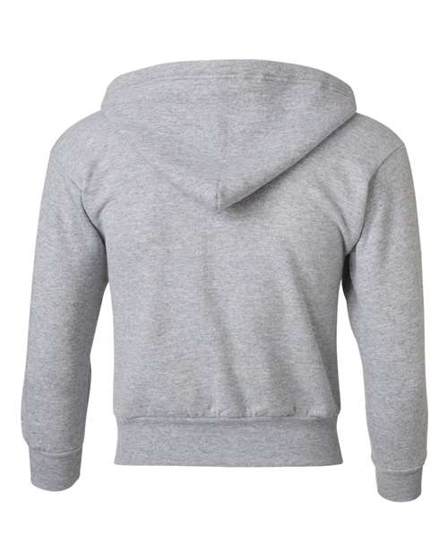 Youth EcoSmart® Full-Zip Hooded Sweatshirt - Light Steel Back