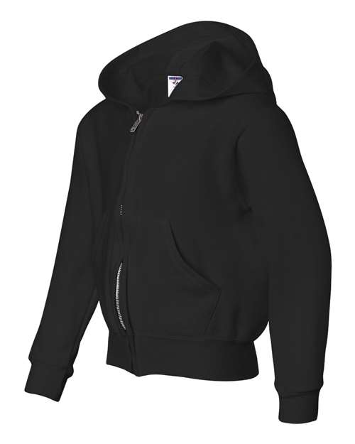 JERZEES Youth NuBlend® Full-Zip Hooded Sweatshirt - Side