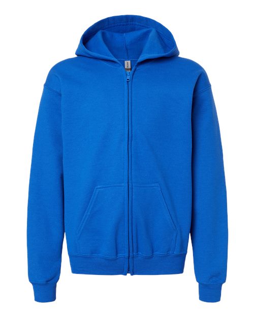 Youth Heavy Blend™ Full-Zip Hooded Sweatshirt - Royal Front