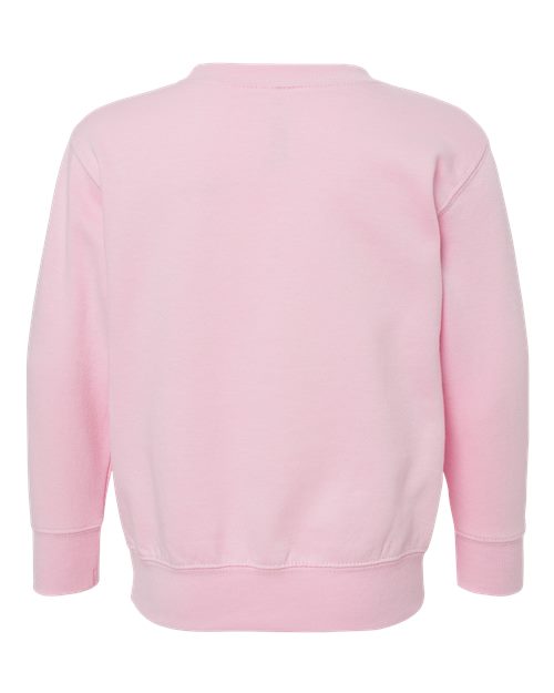 Toddler Fleece Crewneck Sweatshirt - Pink Back