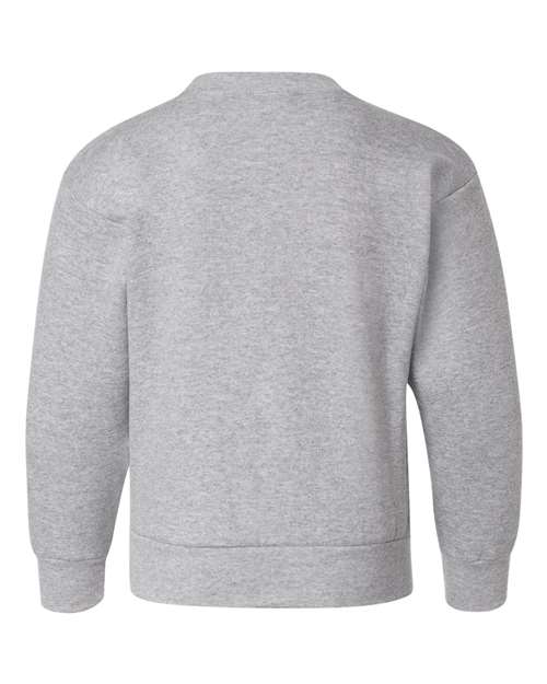 Youth EcoSmart® Crewneck Sweatshirt - Light Steel Back